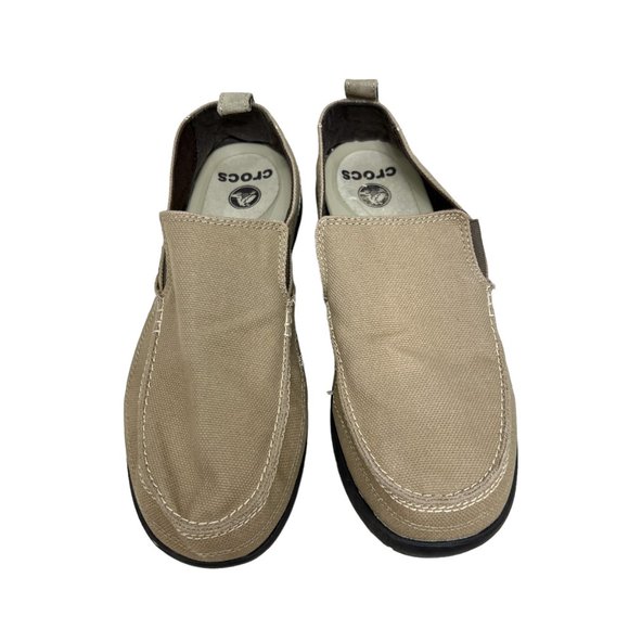 Crocs Walu Slip On Canvas Loafers men's size 12 - Picture 2 of 10